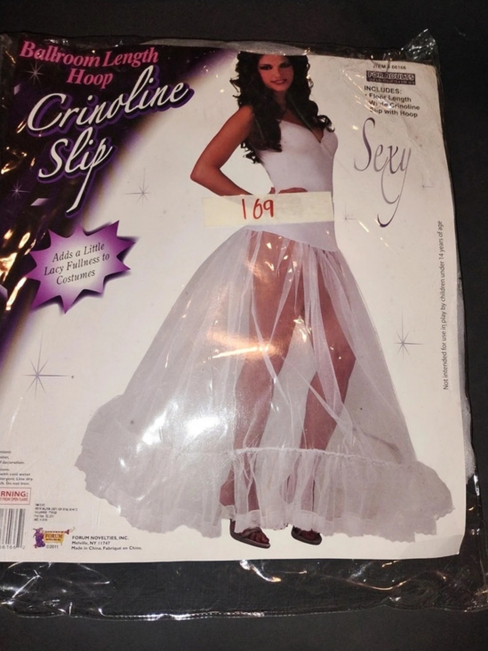 Caroline Slip White Crinoline Slip with Hoop NWT